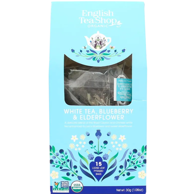 English Tea Shop White Tea, Blueberry & Elderflower Ø (15 stk)