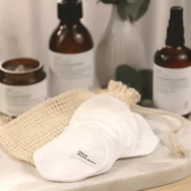 Evolve Organic Bamboo Reusable Makeup Remover Pads (7 stk)