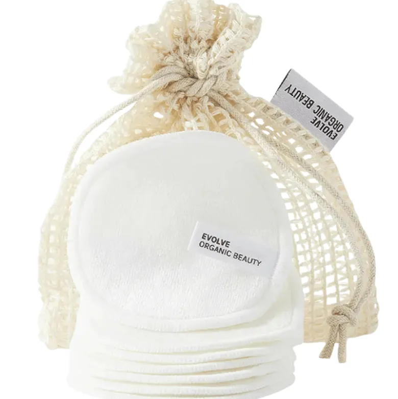 Evolve Organic Bamboo Reusable Makeup Remover Pads (7 stk)
