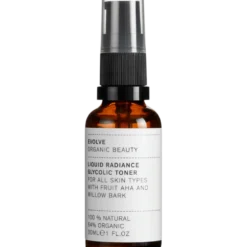 Evolve Organic Beauty Liquid Radiance Glycolic Toner - Travel Size (30 ml)