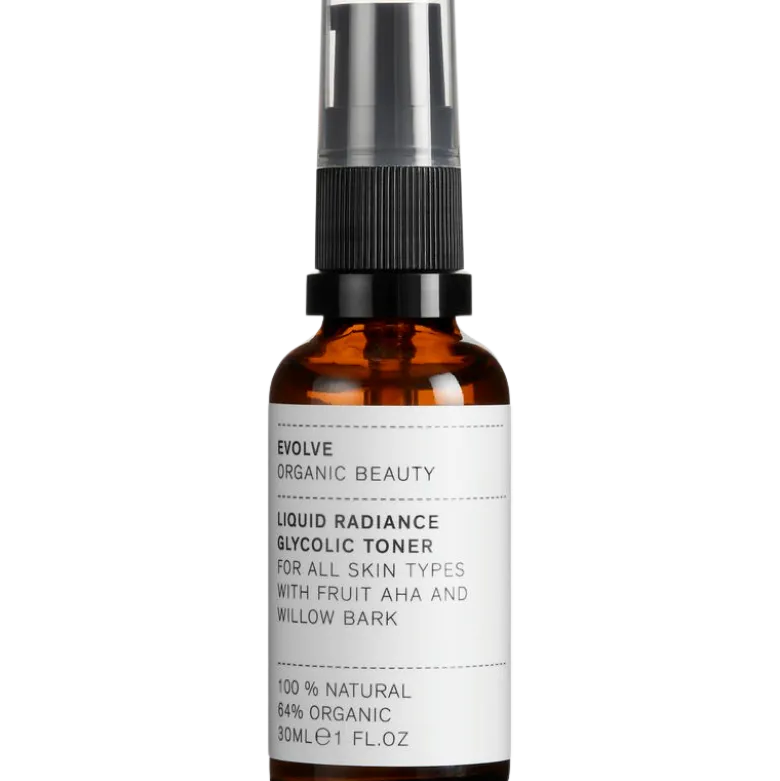Evolve Organic Beauty Liquid Radiance Glycolic Toner - Travel Size (30 ml)