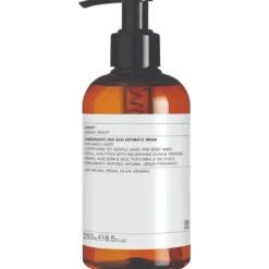 Evolve Organic Beauty Pomegranate and Goji Aromatic Wash (250 ml)