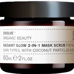 Evolve Organic Beauty Radiant Glow 2-in-1 Mask Scrub (60 ml)