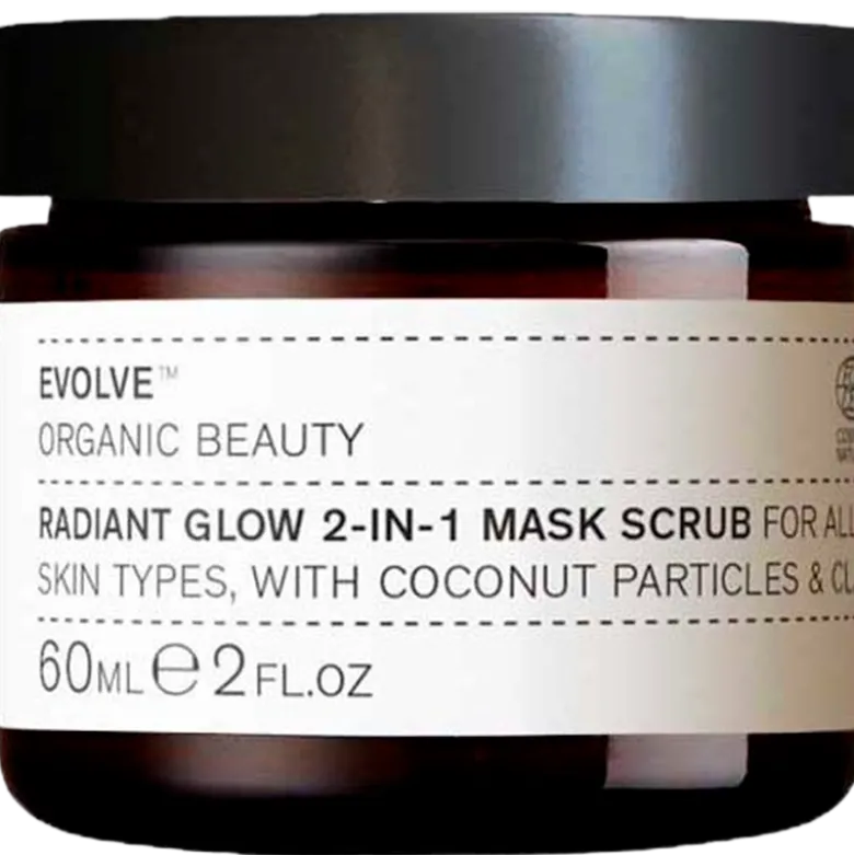 Evolve Organic Beauty Radiant Glow 2-in-1 Mask Scrub (60 ml)