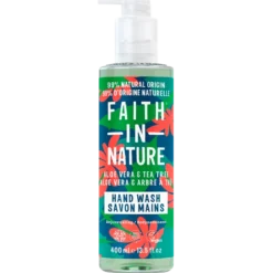 Faith in Nature Aloe Vera and Tea Tree Håndsæbe (400 ml)