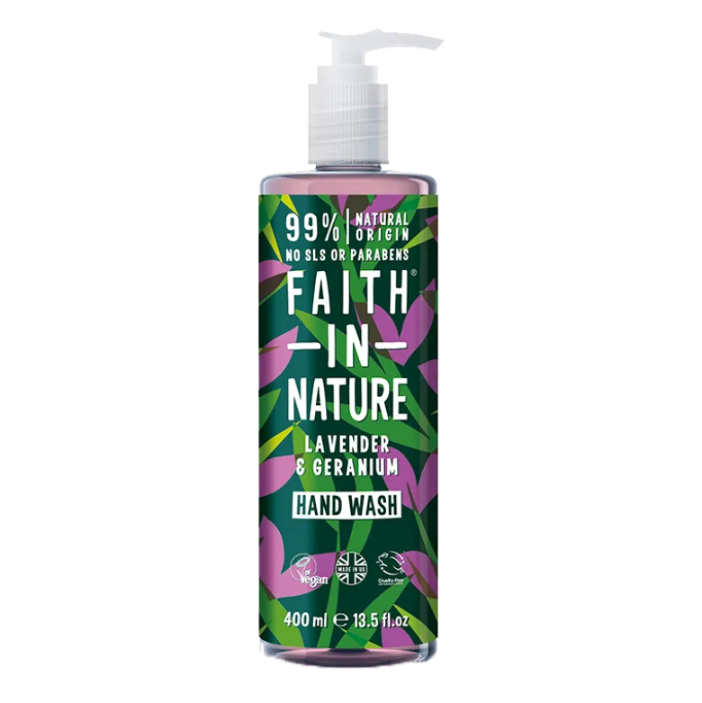Faith In Nature Lavendel & Geranium Håndsæbe (400 ml)