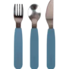 Filibabba Silikone Bestiksæt Powder Blue (1 sæt)