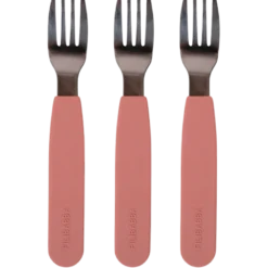 Filibabba Silikone Gafler Rose (3 stk)