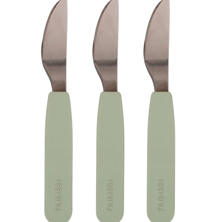 Filibabba Silikone Knive Green (3 stk)