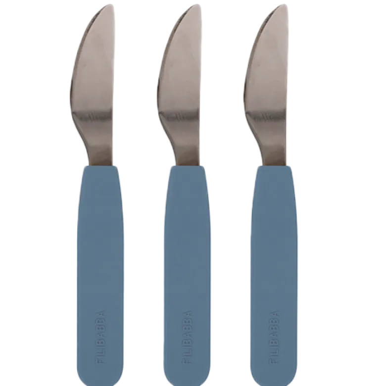 Filibabba Silikone Knive Powder Blue (3 stk)