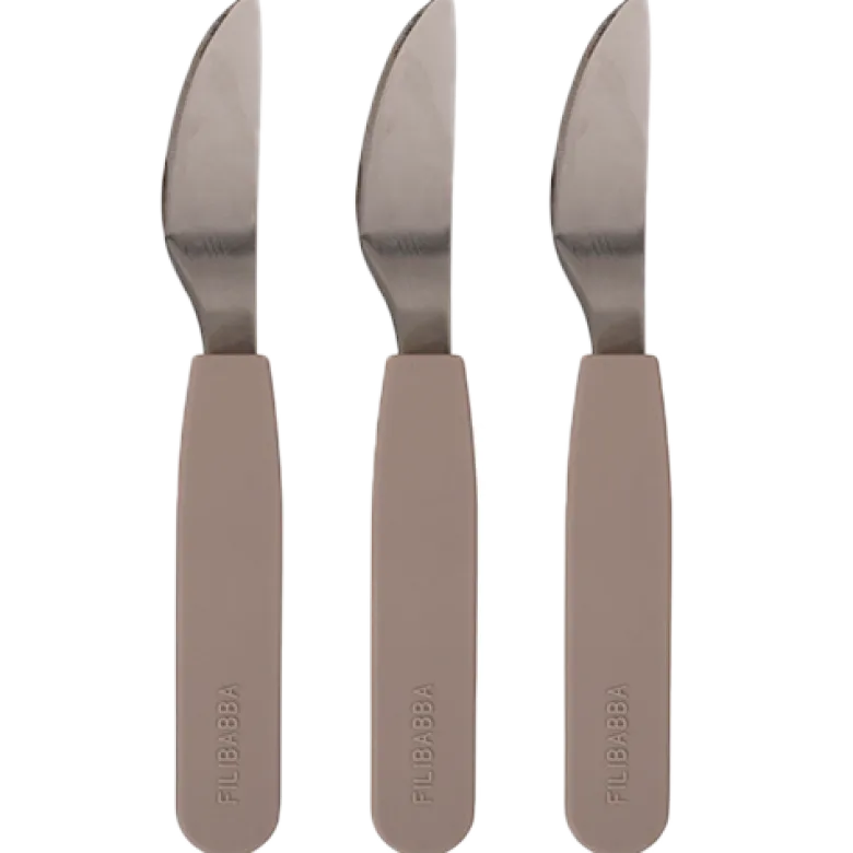 Filibabba Silikone Knive Warm Grey (3 stk)