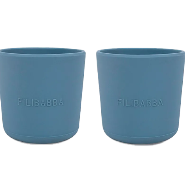 Filibabba Silikone Kop Powder Blue (2 stk)