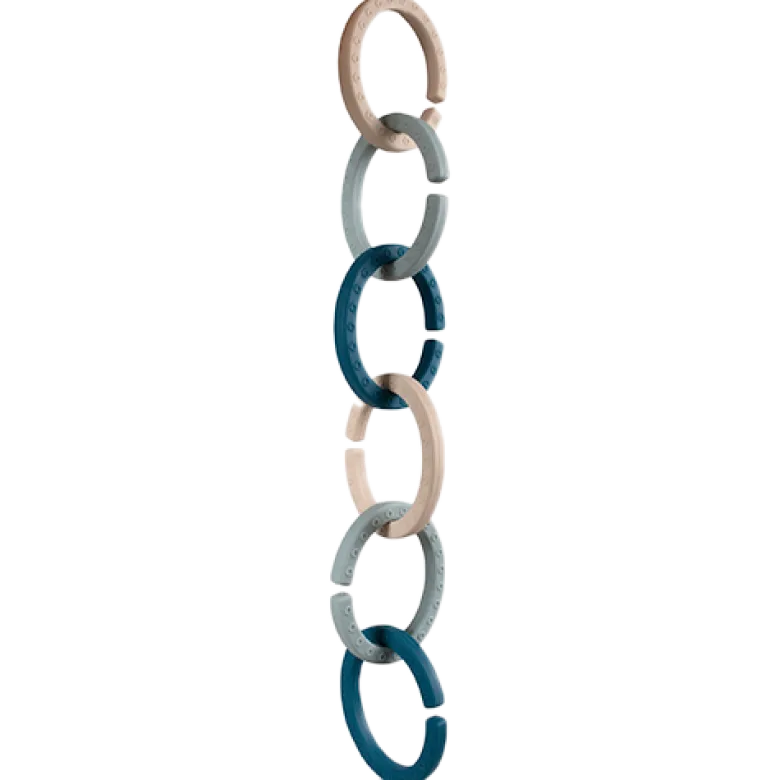 Filibabba Silikone Ophængsringe Blue (1 stk)