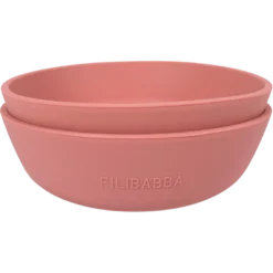 Filibabba Silikone Skål Rose (2 stk)