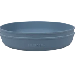 Filibabba Silikone Tallerken Powder Blue (2 stk)