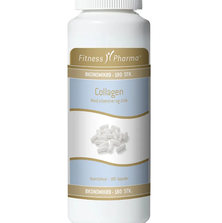 Fitness Pharma Collagen M. Vitaminer & Zink (180 kaps)