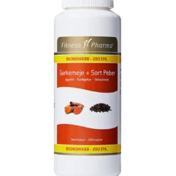 Fitness Pharma Gurkemeje & Sort Peber (200 kap)