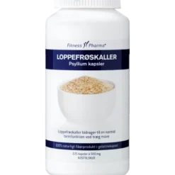 Fitness Pharma Loppefrøskaller Psyllium (225 kaps)