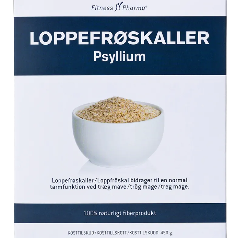 Fitness Pharma Loppefrøskaller Psyllium (450 g)