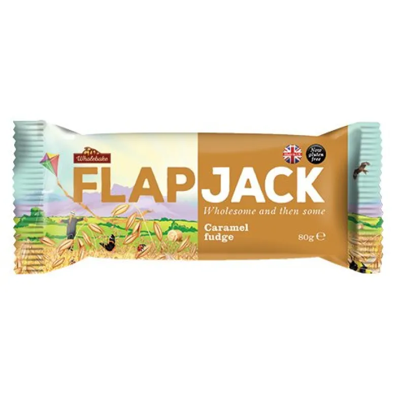 Flapjack m. karamel Wholebake (80 g)