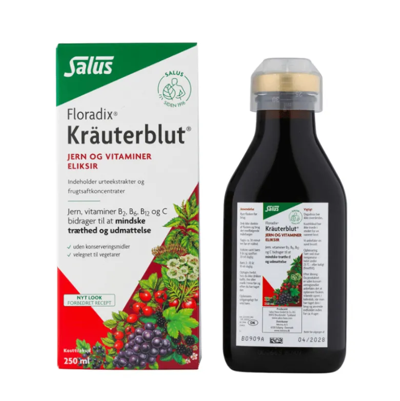 Floradix Kraüterblut Jern og vitaminer (250 ml)