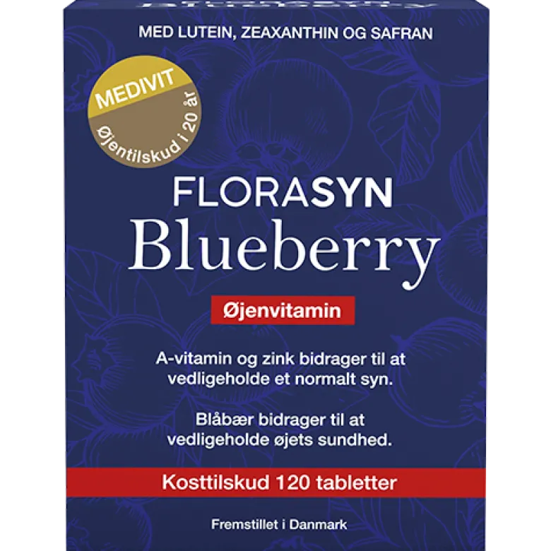 Florasyn Blueberry Øjenvitamin (120 tabl)