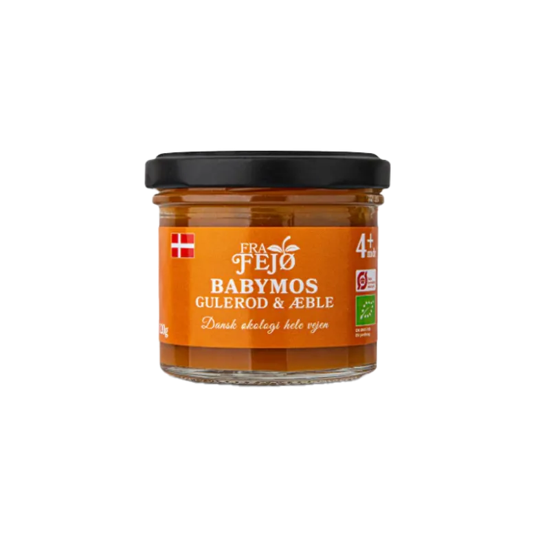 Fra Fejø Babymos Gulerod/Æble Ø (120 g)