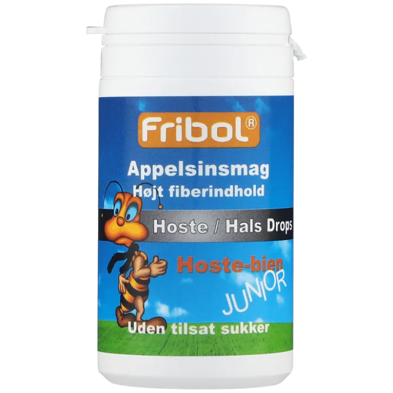 Fribol Hoste/Hals Drops Appelsin (Junior) (60 g)