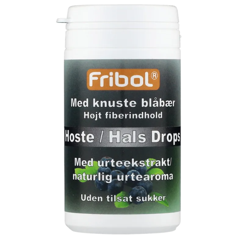 Fribol Hoste/Hals Drops Blåbær (60 g)