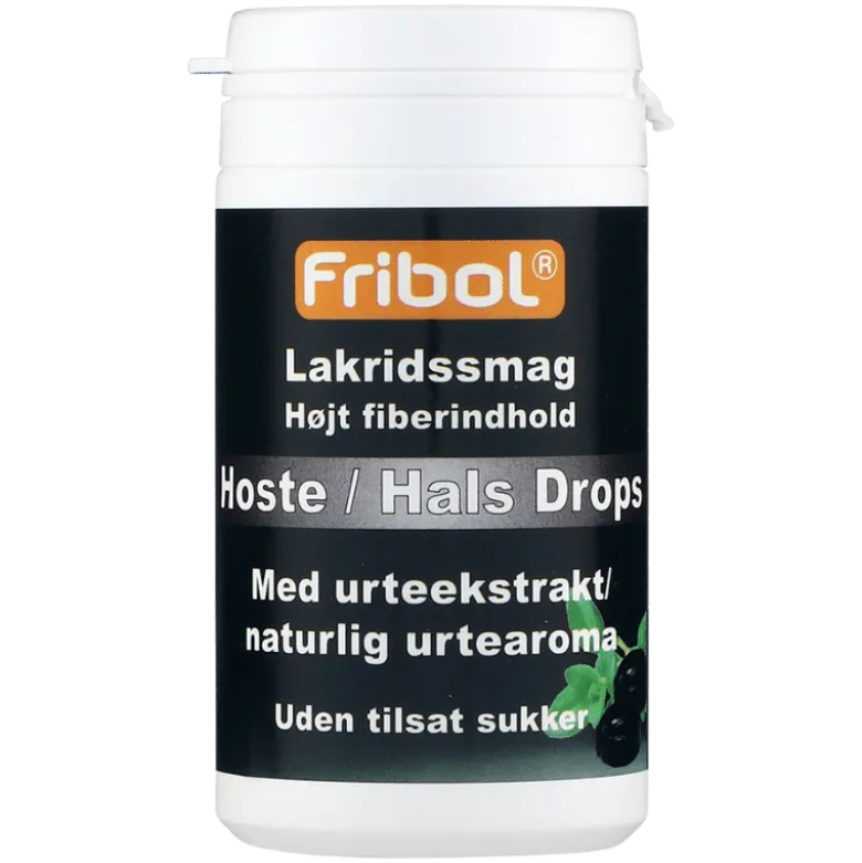 Fribol Hoste/Hals Drops Lakrids (60 g)