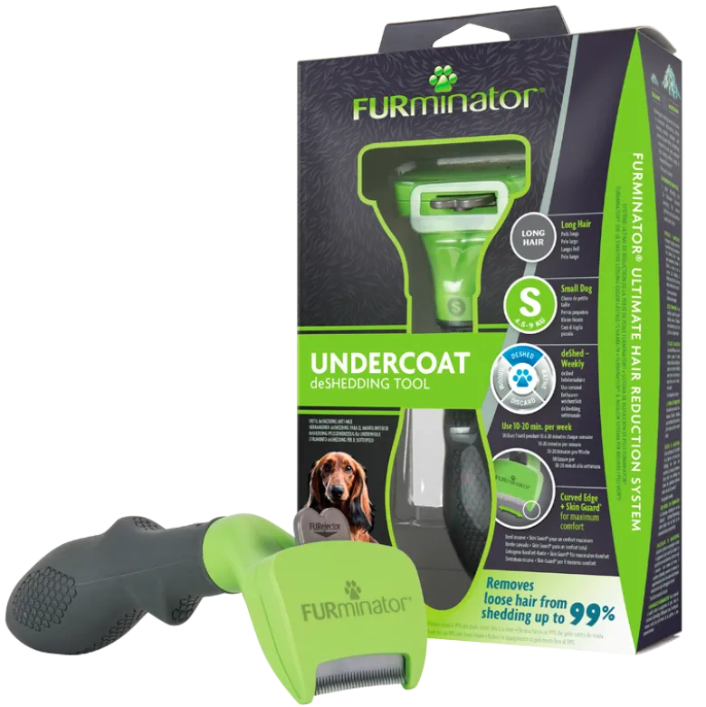 FURminator Deshedding Børste Til Små Hunde Langt Pels (1 stk)