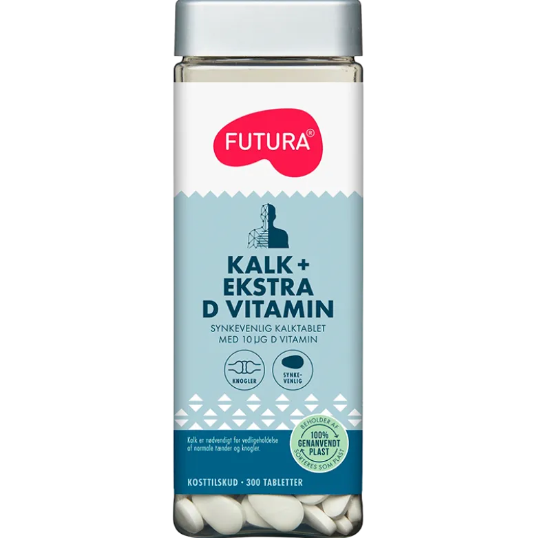 Futura Kalk + Ekstra D-Vitamin (300 tabl)