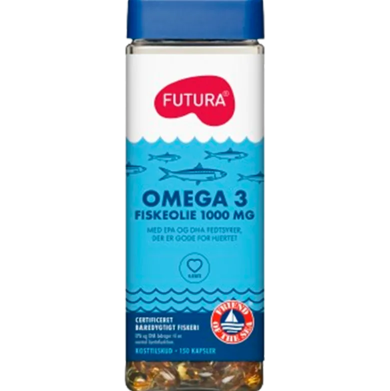 Futura Omega-3 Fiskeolie 1000mg (150 kaps)