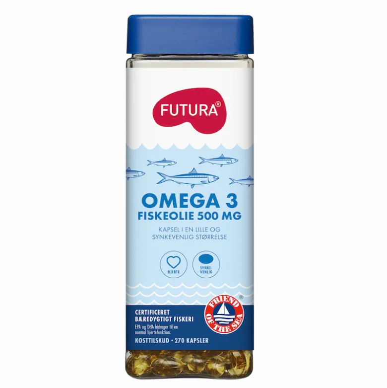 Futura Omega-3 Fiskeolie 500mg (270 kaps)