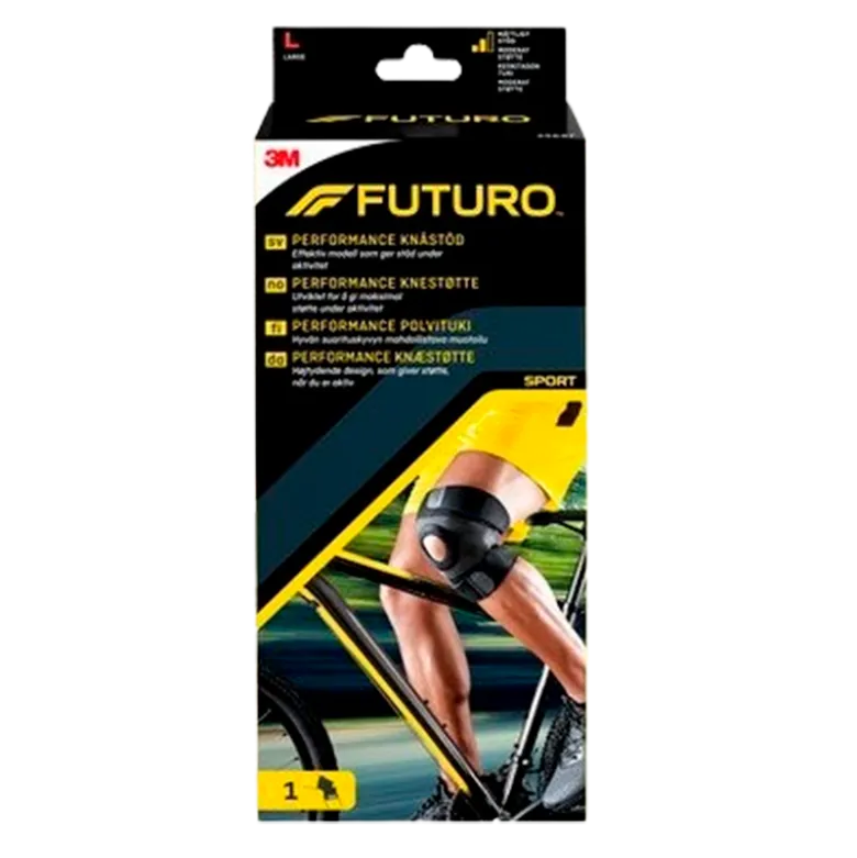 Futuro Sport Knæstøtte M. Fugtkontrol Str. Large (1 stk)
