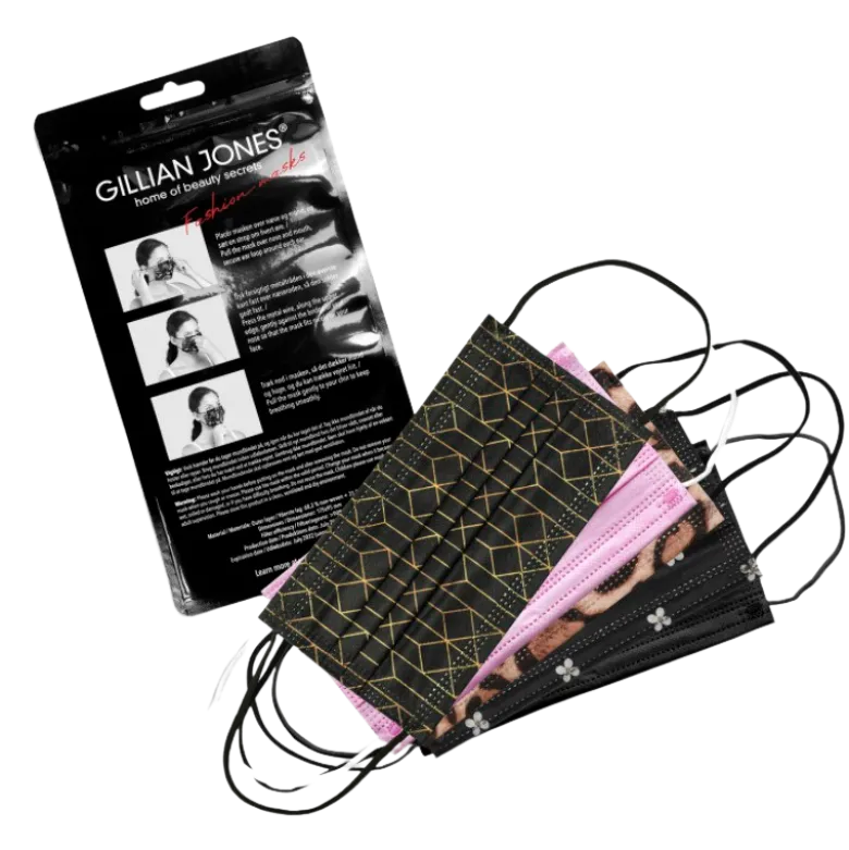 Gillian Jones Fashion Mundbind Med Print (10 stk)