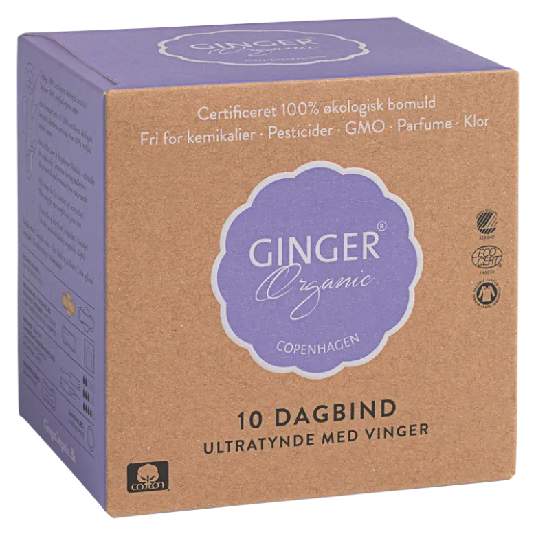 Ginger Organic Bind Dag (10 stk)