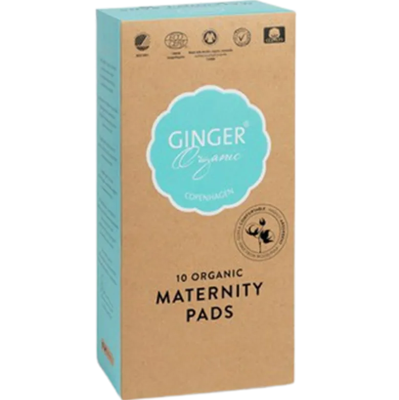 Ginger Organic Efterfødselsbind Ø (10 stk)