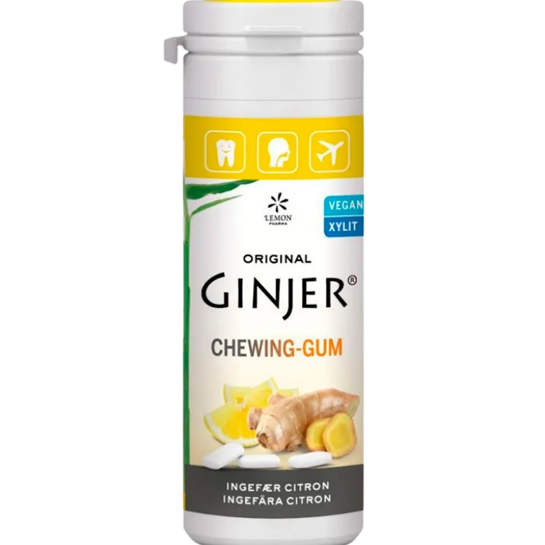 GINJER® Ingefær CITRON Tyggegummi