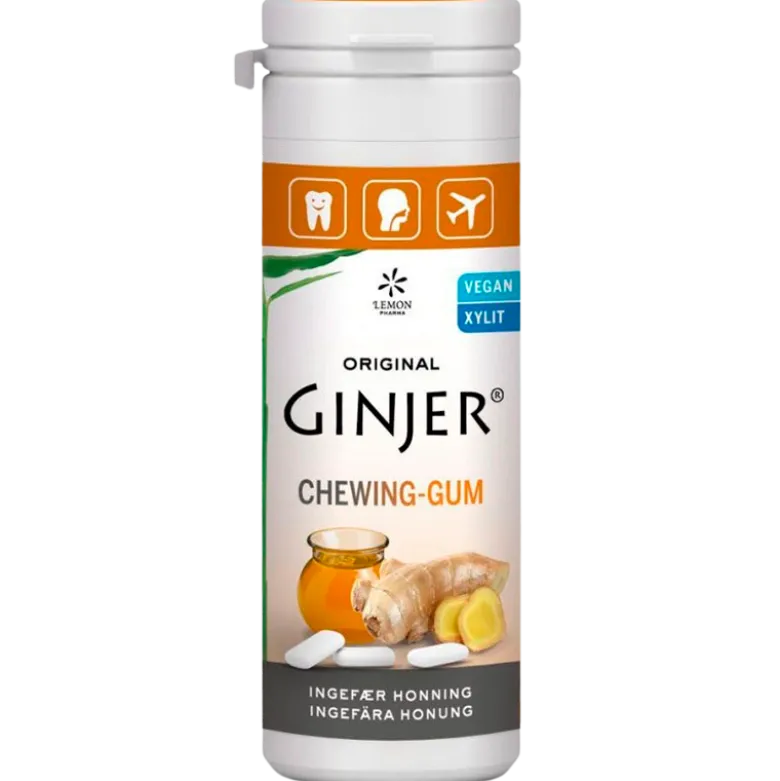 GINJER® Ingefær HONNING Tyggegummi