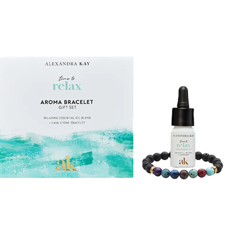 Green People Alexandra Kay Time To Relax Aroma Bracelet Gift Set (1 sæt)
