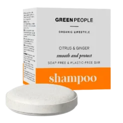 Green People Citrus & Ginger Repairing Anti-Frizz Shampoo Bar (50 g)