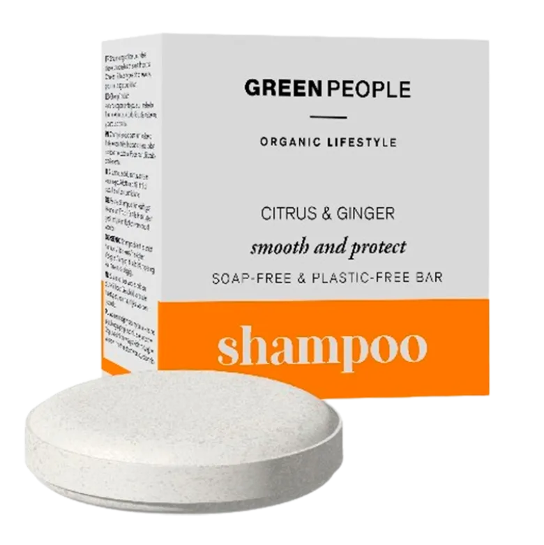 Green People Citrus & Ginger Repairing Anti-Frizz Shampoo Bar (50 g)