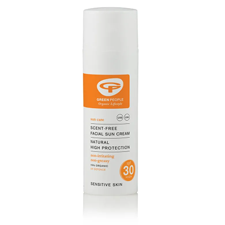 GreenPeople Scent-Free Facial Sun Cream SPF 30 (50 ml)
