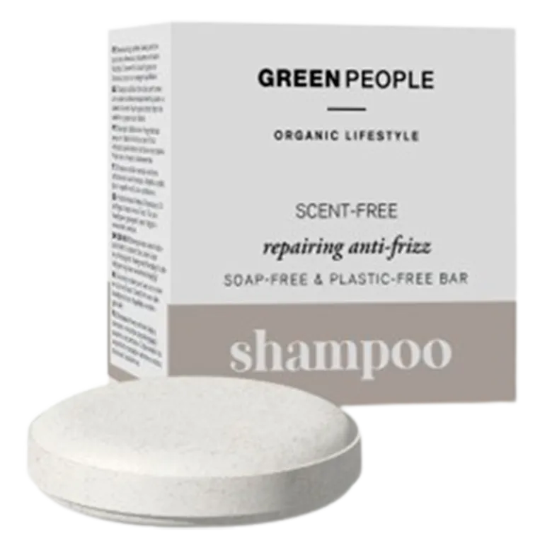 Green People Scent Free Repairing Anti-Frizz Shampoo Bar (50 g)