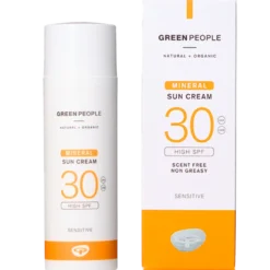 Green People Sun Cream Scent Free Mineral SPF30 Organic (50 g)