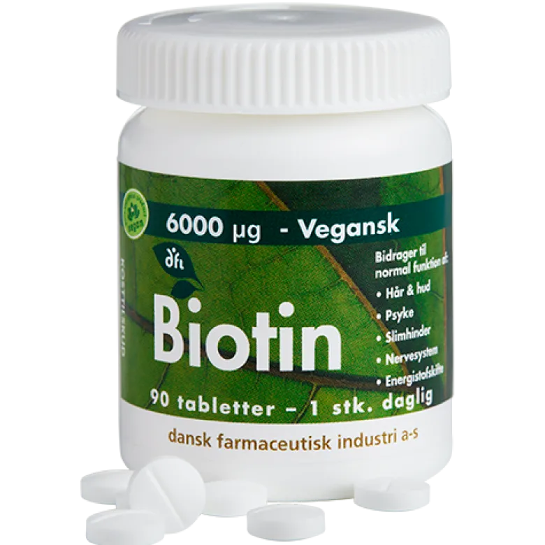 Grønne Vitaminer Biotin 6000 µg (90 tabl)
