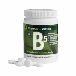 Grønne Vitaminer B5 200 mg Vegansk (90 tabl)