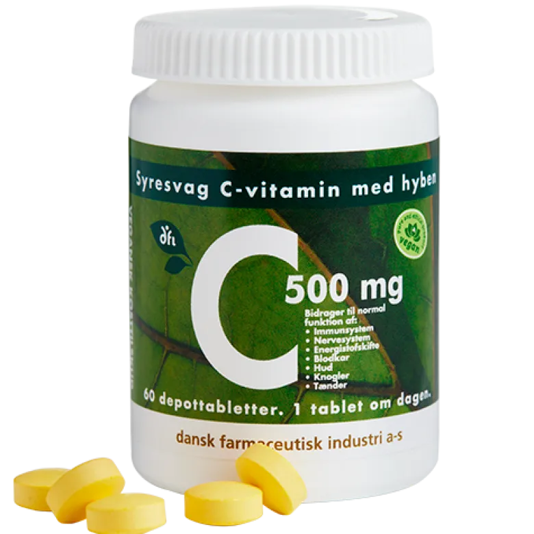 Grønne Vitaminer C-vitamin 500mg (60 tabl)