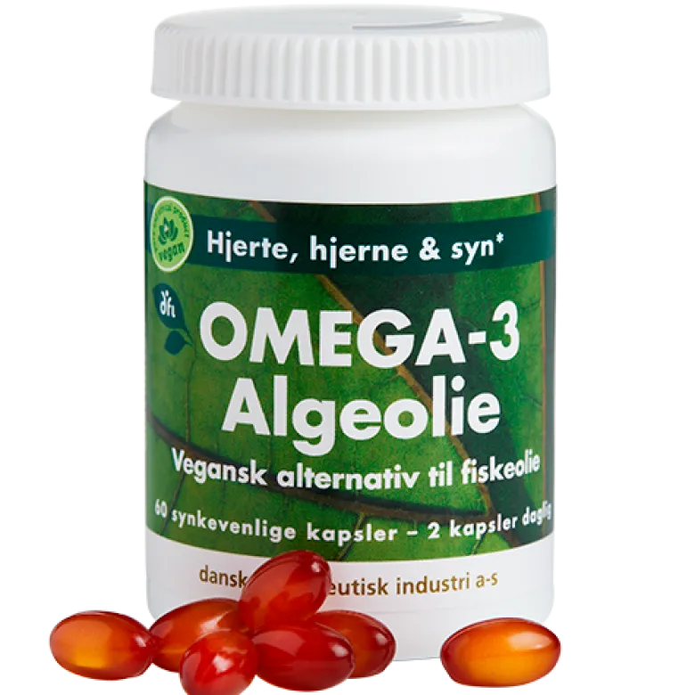 Grønne Vitaminer Omega-3 Algeolie (60 kaps)